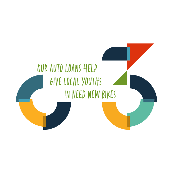 Our auto loans helkp give local youths in need new bikes.